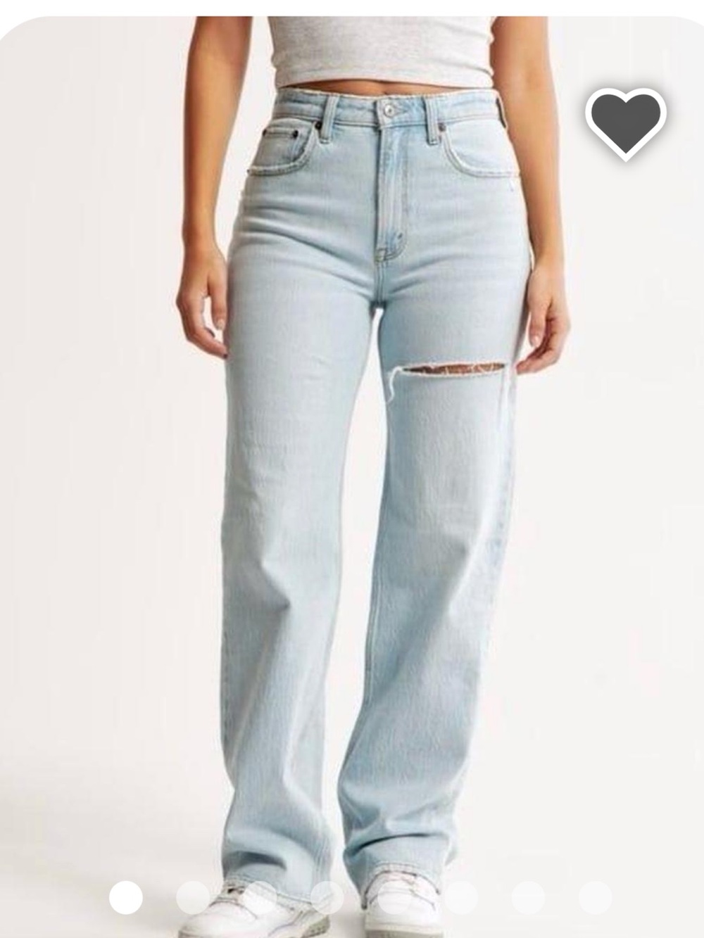Abercrombie & Fitch Curve Love 90s Relaxed High Rise Jean